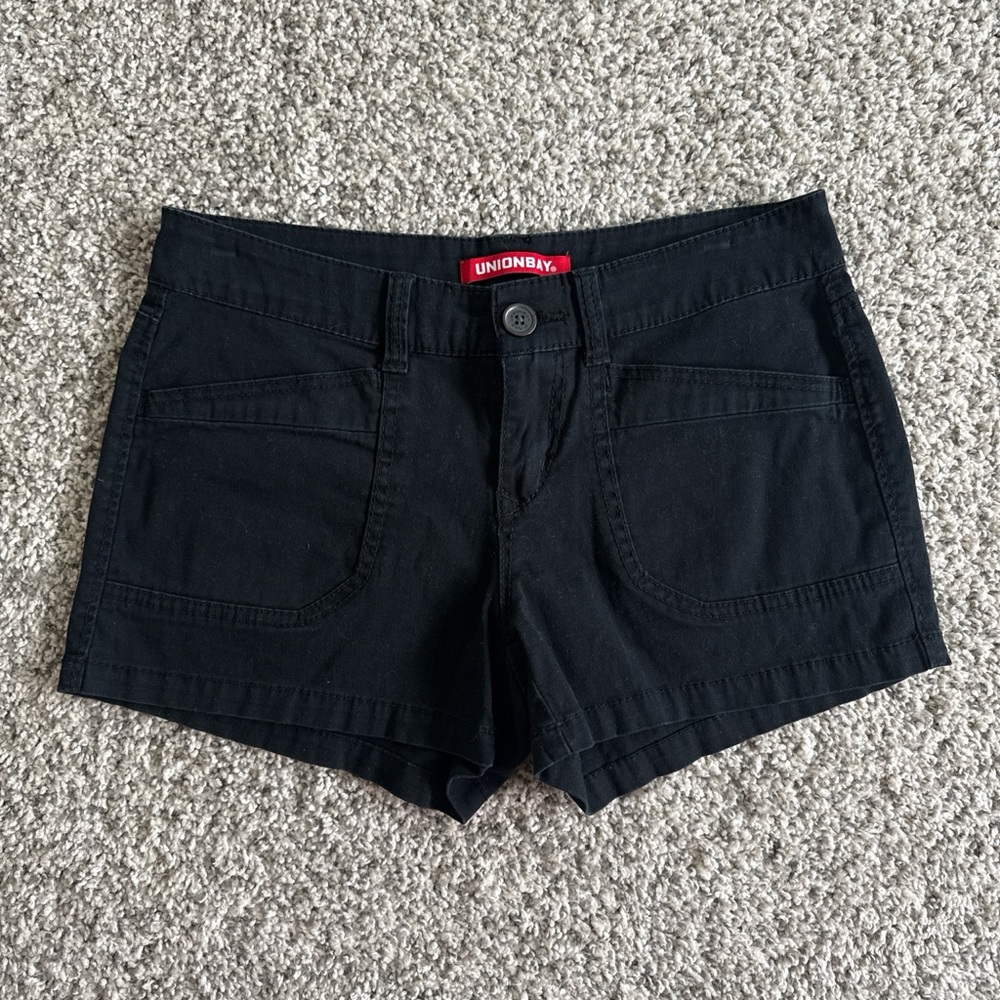 UNIONBAY Women's Black Jean Shorts